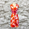 ESCADA Floral Dress in Red Coral 12