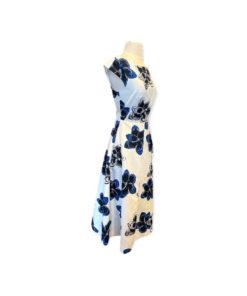 MILLY Floral Fit Flair Dress 6