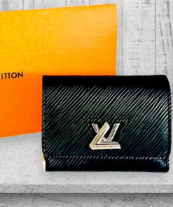 LOUIS VUITTON Twist XS Wallet in Black Epi Leather 10