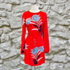 DVF Floral Dress in Red 5