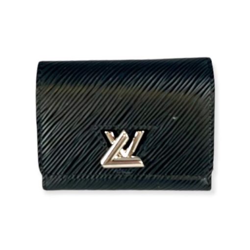 LOUIS VUITTON Twist XS Wallet in Black Epi Leather 3