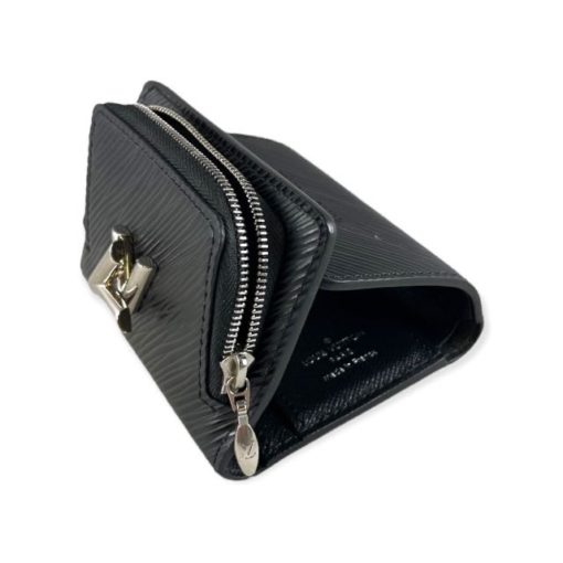 LOUIS VUITTON Twist XS Wallet in Black Epi Leather 8