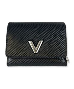 LOUIS VUITTON Twist XS Wallet in Black Epi Leather 14
