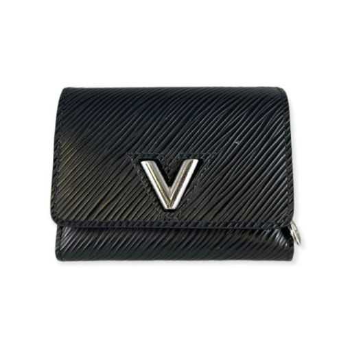 LOUIS VUITTON Twist XS Wallet in Black Epi Leather 6