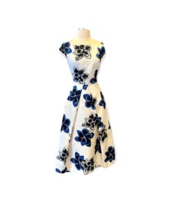MILLY Floral Fit Flair Dress 5