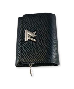 LOUIS VUITTON Twist XS Wallet in Black Epi Leather 13