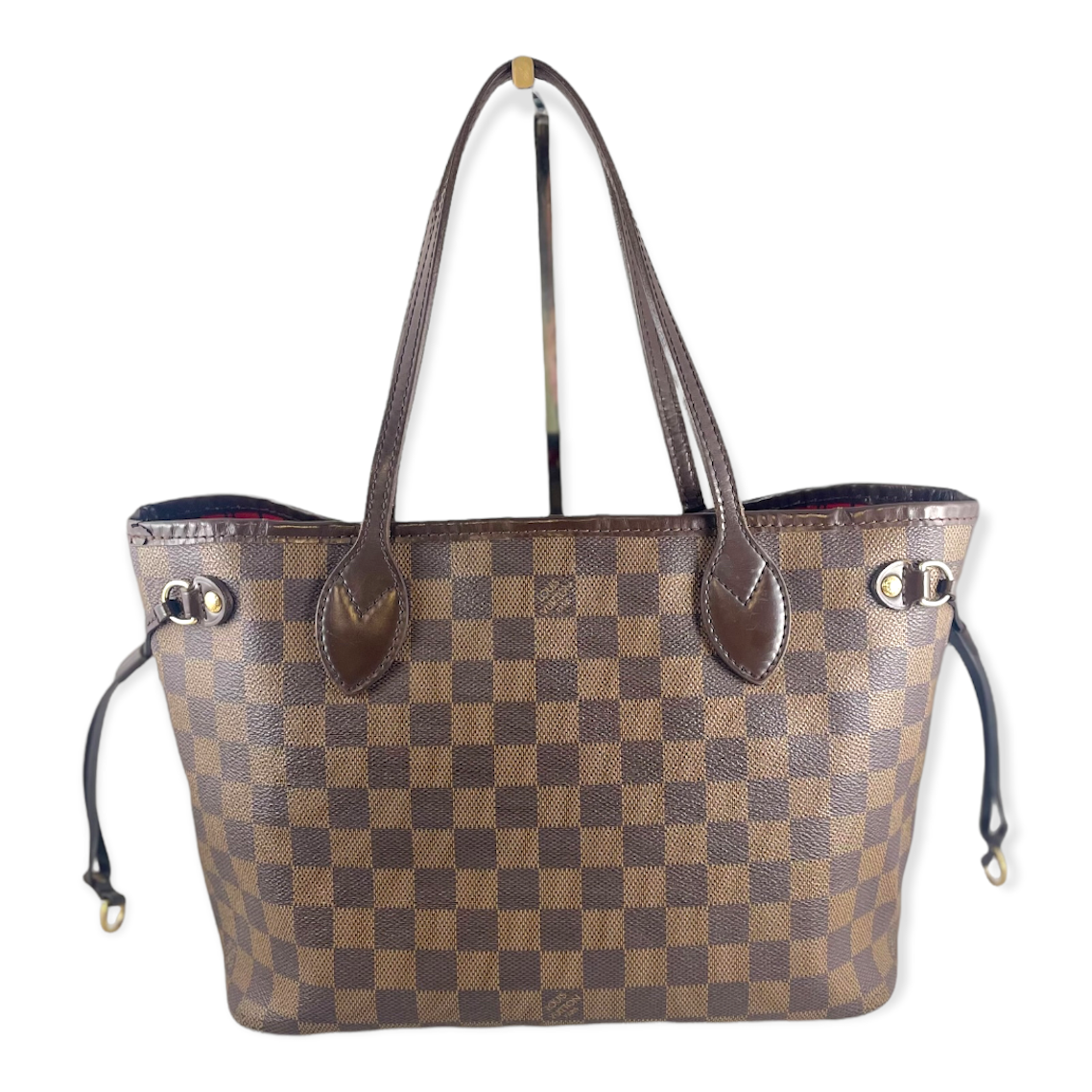 Louis Vuitton Neo Neverfull Damier Ebene (Without Pouch) PM Cerise Lining  in Canvas with Brass - US
