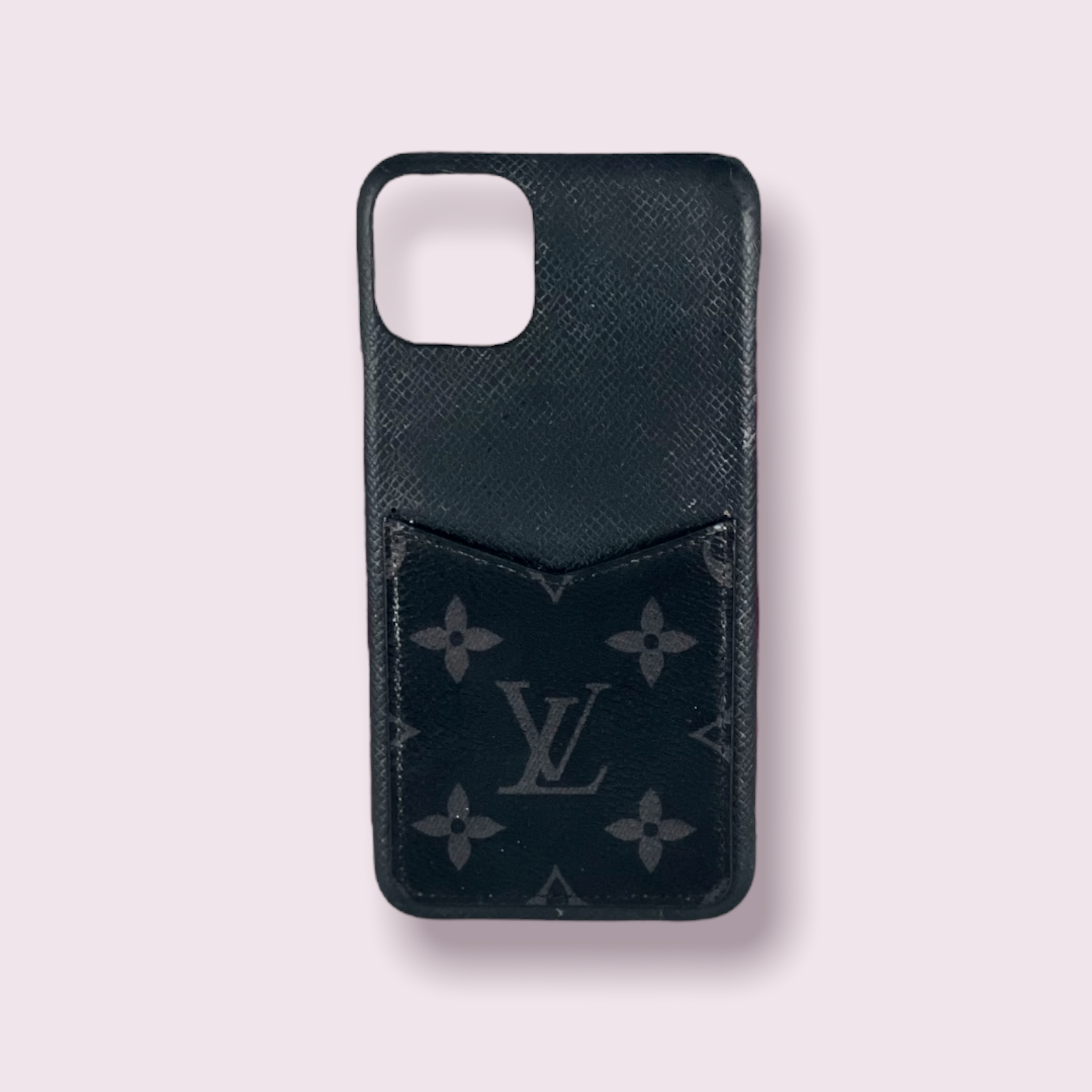 Louis Vuitton iPhone Case Monogram Eclipse XS Black in Coated  Canvas/Leather with Silver-tone - US