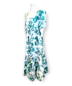 CARA CARA Toile Dress in Green and White 8