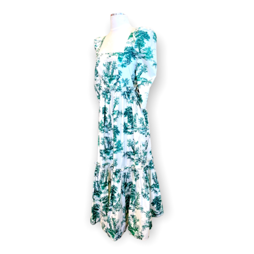 CARA CARA Toile Dress in Green and White 4