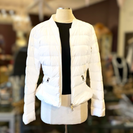 MONCLER Puff Bomber in White 2