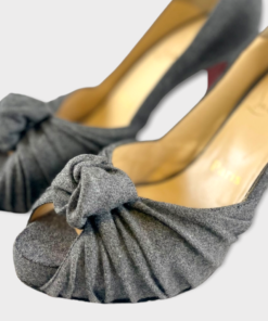 CHRISTIAN LOUBOUTIN Knot Peptone Pumps in Grey 11
