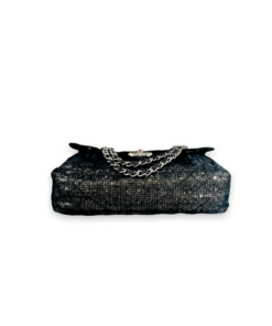 CHANEL Sequin Jumbo Flap Bag in Black 21