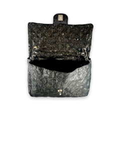 CHANEL Sequin Jumbo Flap Bag in Black 20