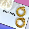 CHANEL Hoop Earrings 11