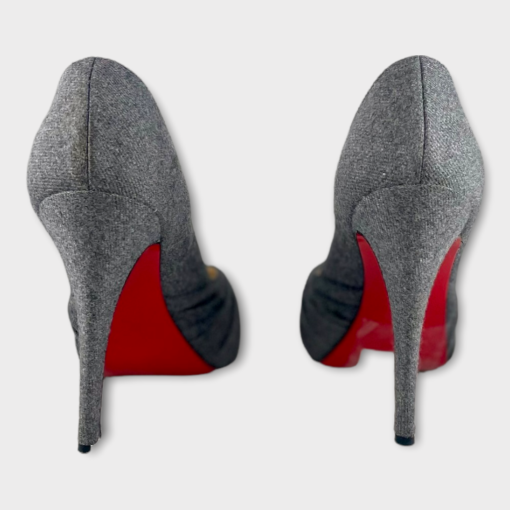 CHRISTIAN LOUBOUTIN Knot Peptone Pumps in Grey 6