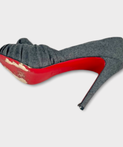 CHRISTIAN LOUBOUTIN Knot Peptone Pumps in Grey 13