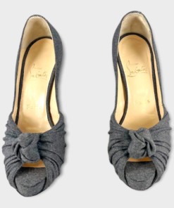 CHRISTIAN LOUBOUTIN Knot Peptone Pumps in Grey 8