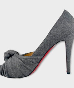 CHRISTIAN LOUBOUTIN Knot Peptone Pumps in Grey 9