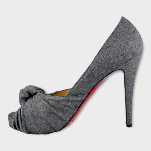 CHRISTIAN LOUBOUTIN Knot Peptone Pumps in Grey 3