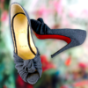 CHRISTIAN LOUBOUTIN Knot Peptone Pumps in Grey 12