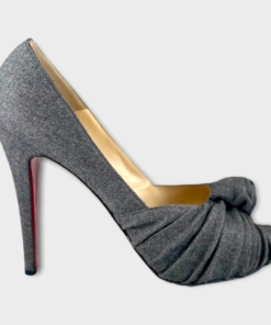 CHRISTIAN LOUBOUTIN Knot Peptone Pumps in Grey 10