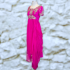 MARCHESA NOTTE Beaded Tulle Gown in Fuchsia 13