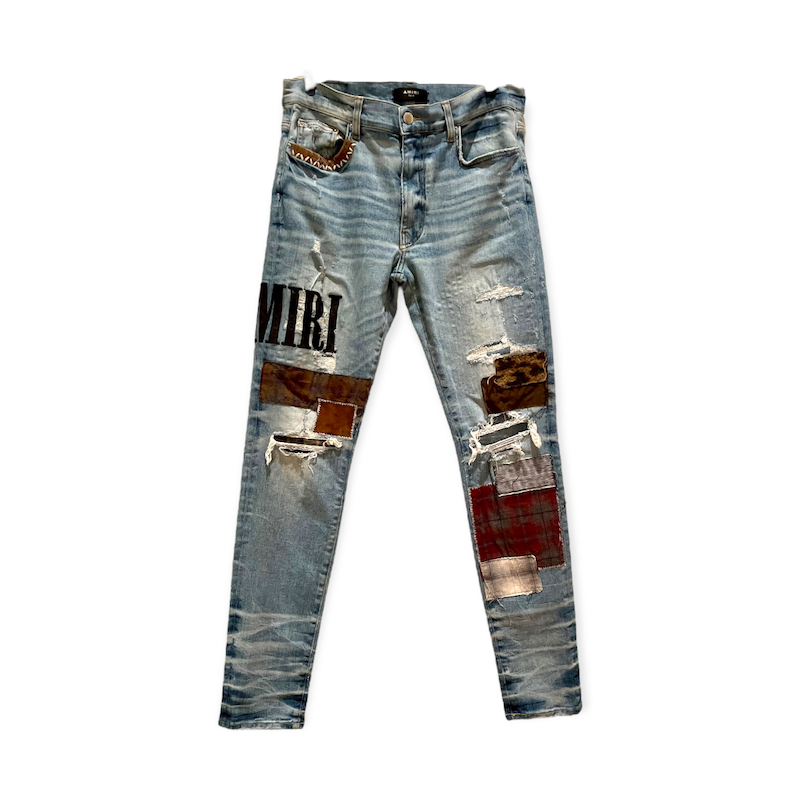 AMIRI Applique Ripped Jeans - More Than You Can Imagine