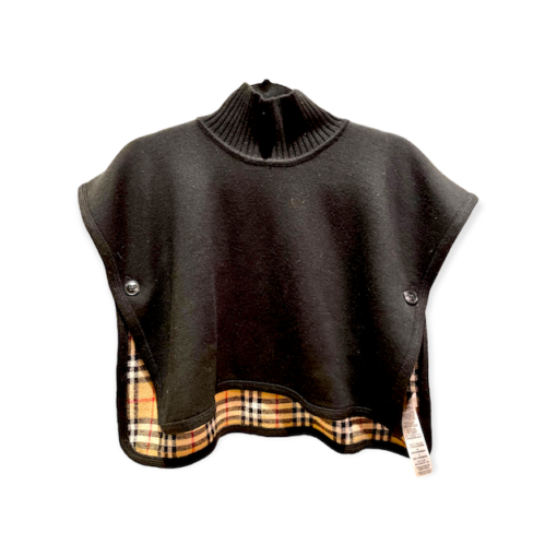 BURBERRY Knit Poncho in Black 2