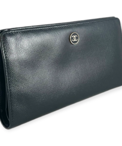 CHANEL Foldover Wallet in Black 12