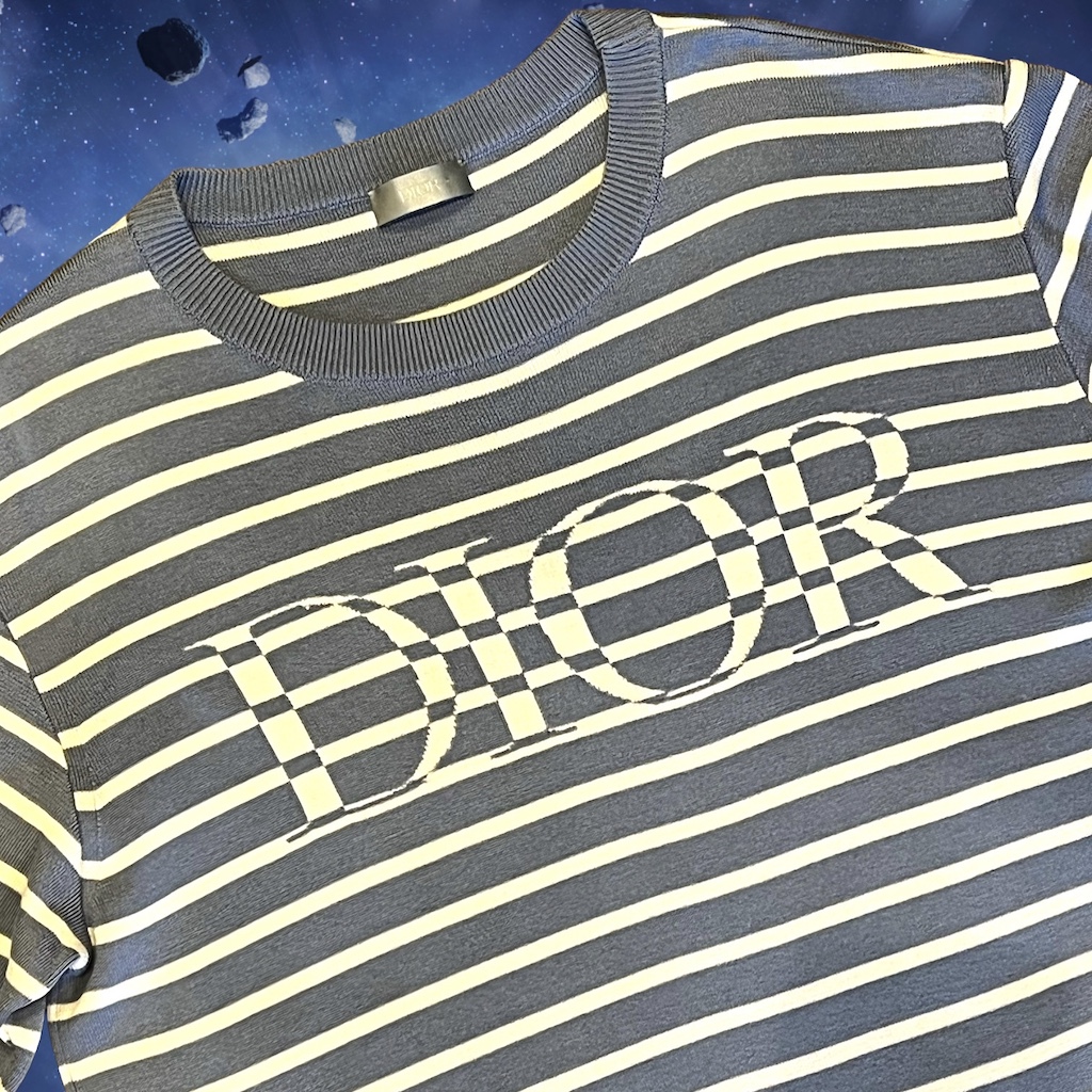 DIOR Striped Knit T-Shirt - More Than You Can Imagine
