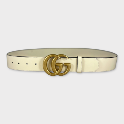 GUCCI Marmont Belt in Ivory 2