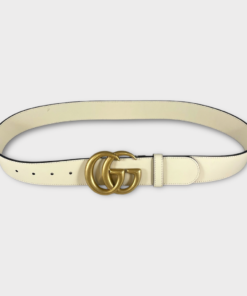 GUCCI Marmont Belt in Ivory 9