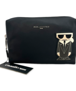  Karl Lagerfeld Paris Women's Maybelle SLG Cosmetic Bag, Black,  One Size : Beauty & Personal Care