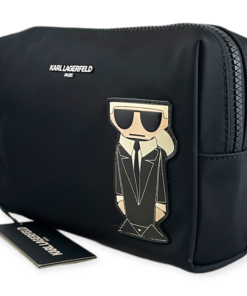 KARL LAGERFELD Cosmetic Pouch in Black 9