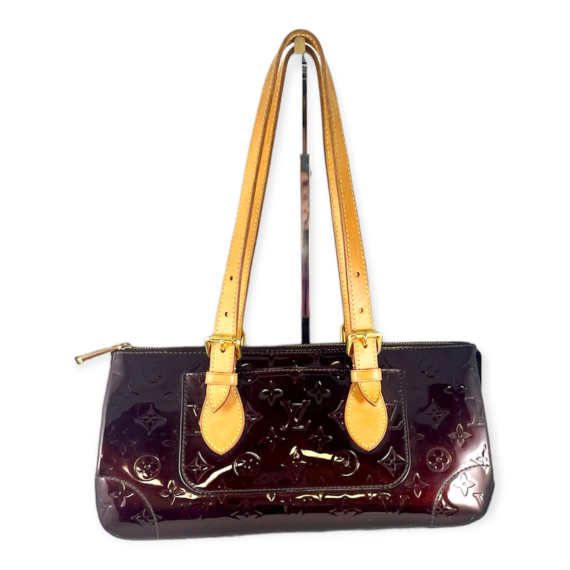 Louis Vuitton Amarante Monogram Vernis Leather Houston Bag Louis