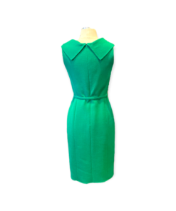 OSCAR DE LA RENTA Belted Dress in Green 12
