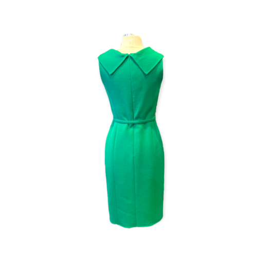 OSCAR DE LA RENTA Belted Dress in Green 6