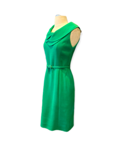 OSCAR DE LA RENTA Belted Dress in Green 11