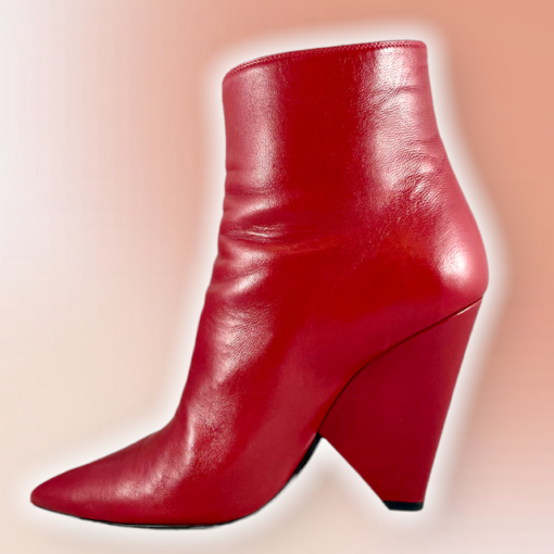 SAINT LAURENT Niki Boots in Red 1