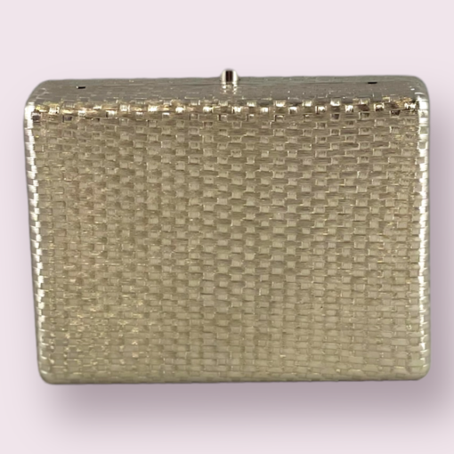 Vintage Woven Clutch in Silver 6