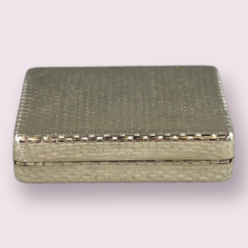 Vintage Woven Clutch in Silver 8