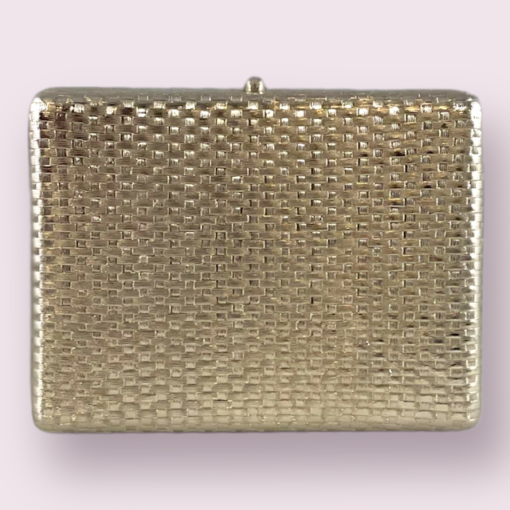 Vintage Woven Clutch in Silver 3
