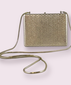 Vintage Woven Clutch in Silver 11