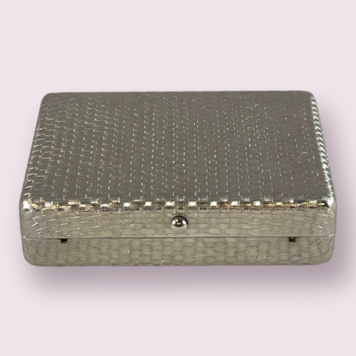 Vintage Woven Clutch in Silver 7