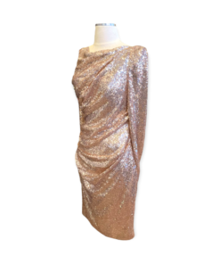 TALBOT RUNHOF Sequin Dress in Gold 10