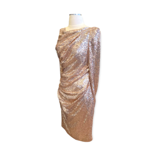TALBOT RUNHOF Sequin Dress in Gold 4