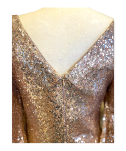 TALBOT RUNHOF Sequin Dress in Gold 13