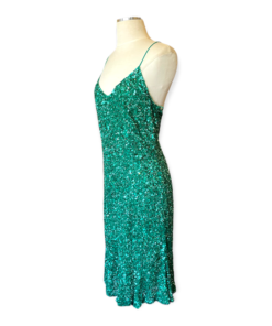 THEIA Sequin Dress in Green 7