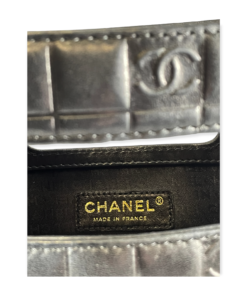 CHANEL Embossed Handbag in Black 23